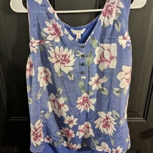 Candie's Blue Floral Hawaiin shirt size XXL